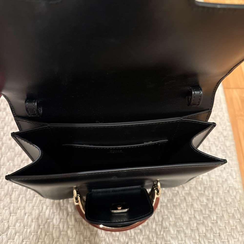 Chloe Katie Crossbody Bag - Black Leather - Picture 10 of 12